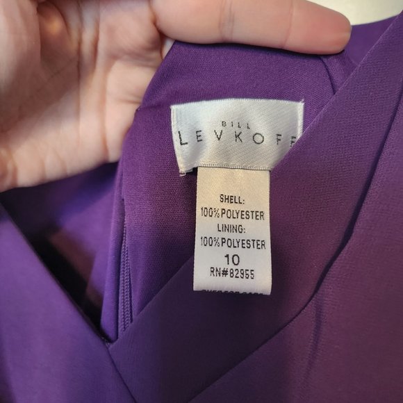 NWT Bridesmaid Dress Bill Levkoff Unworn & Unaltered Flutter sleeve A-line - Picture 5 of 5